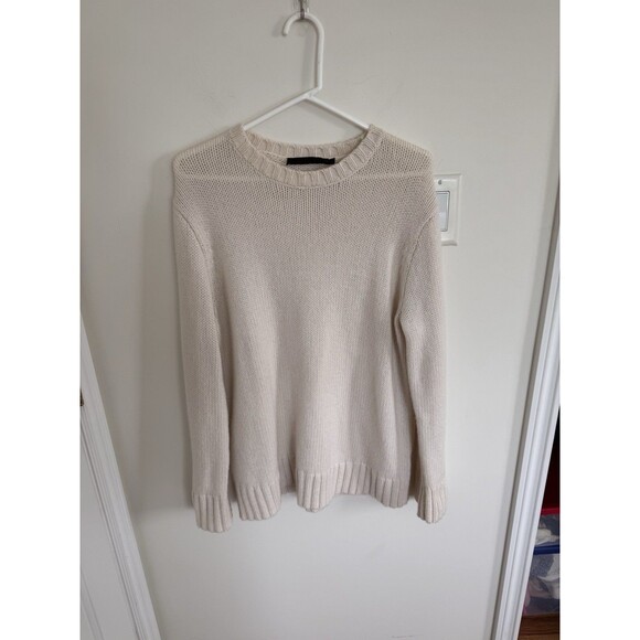 Jenni Kayne Cashmere Amelia Crewneck Ivory XS - Picture 3 of 7